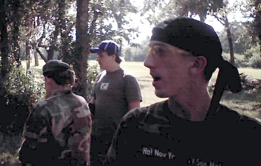 Vulture and his retarded face... as well as Spena and his stealthy ball cap gear